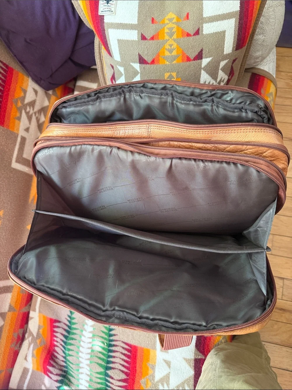 Kenneth Cole cognac leather